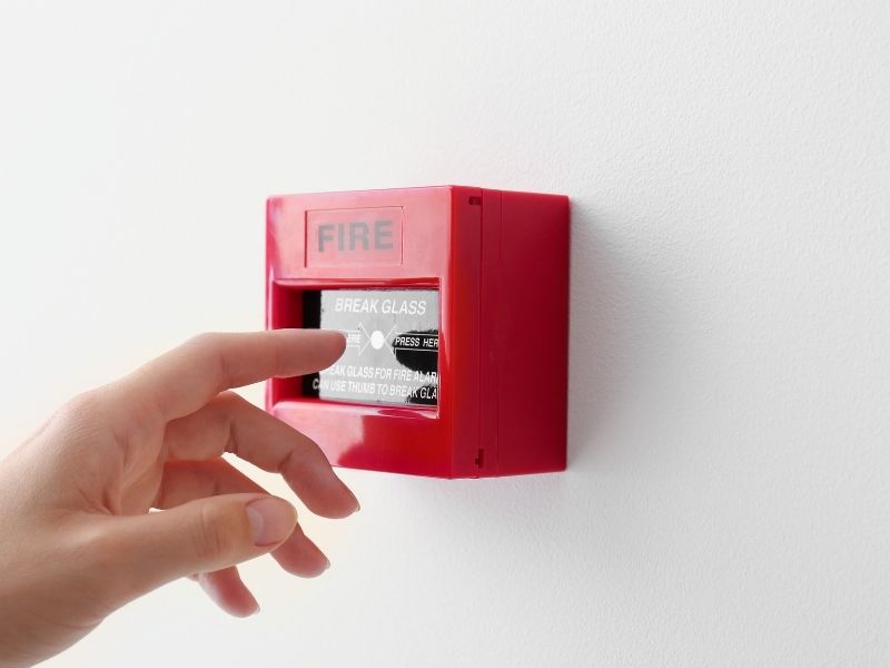 Distributor fire alarm